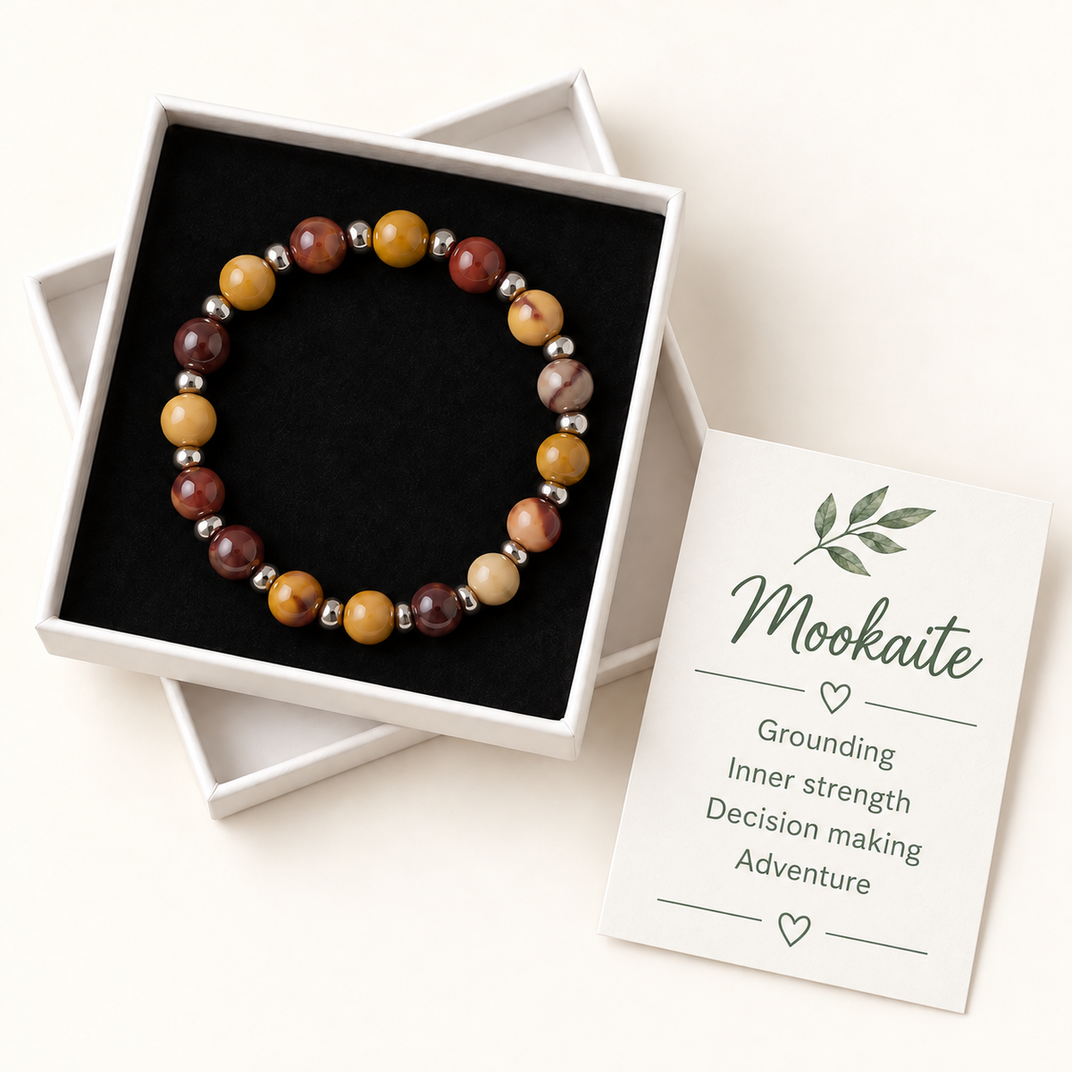 Mookaite Natural Crystal Bracelet