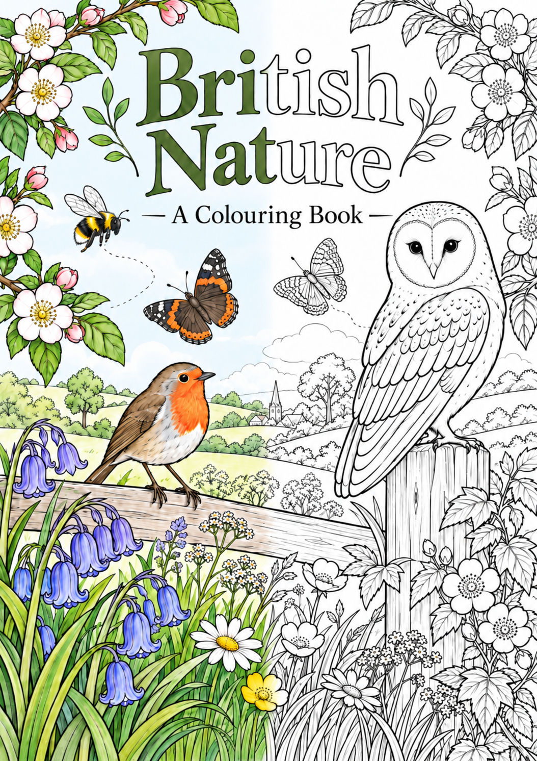 British Nature - Adult Colouring Book