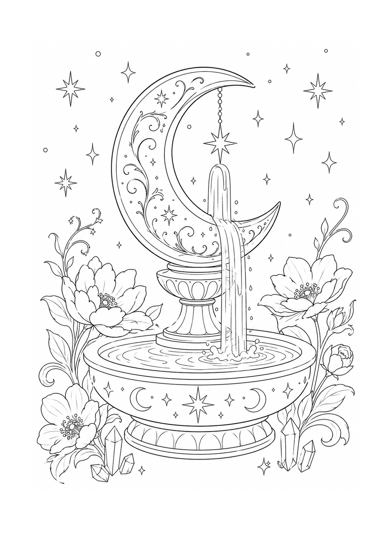 Celestial Magic - Adult Colouring Book