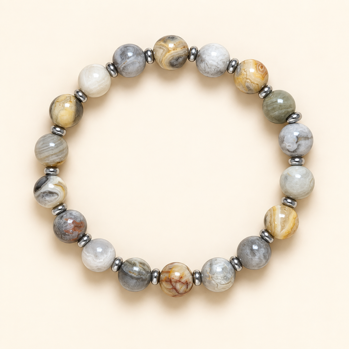 Crazy Agate Natural Crystal Bracelet