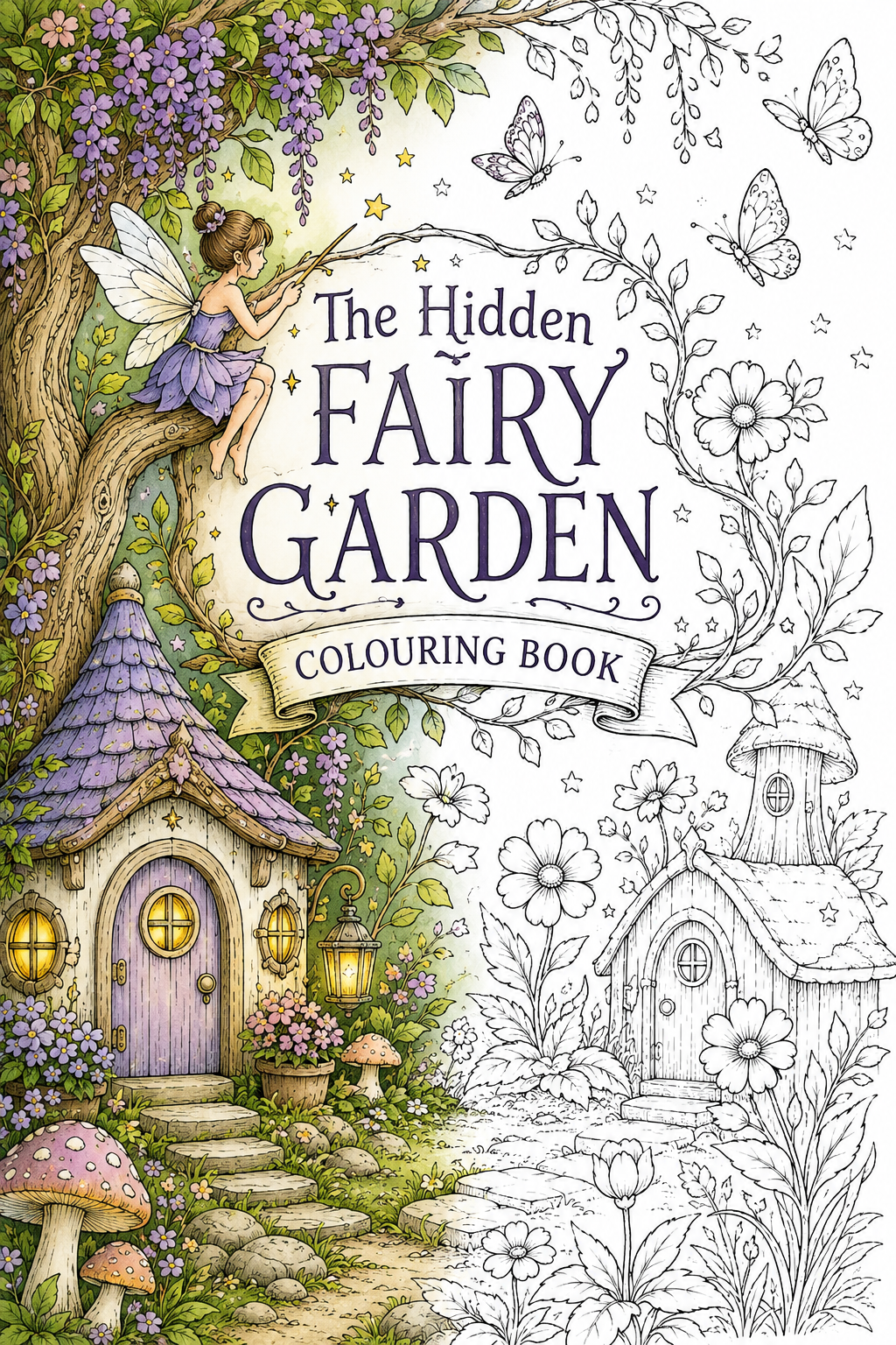 Hidden Fairy Magic - Adult Colouring Book