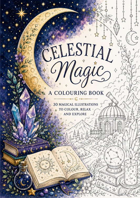 Celestial Magic - Adult Colouring Book