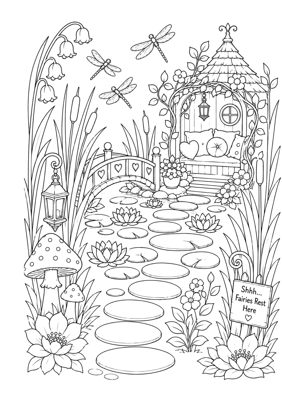 Hidden Fairy Magic - Adult Colouring Book
