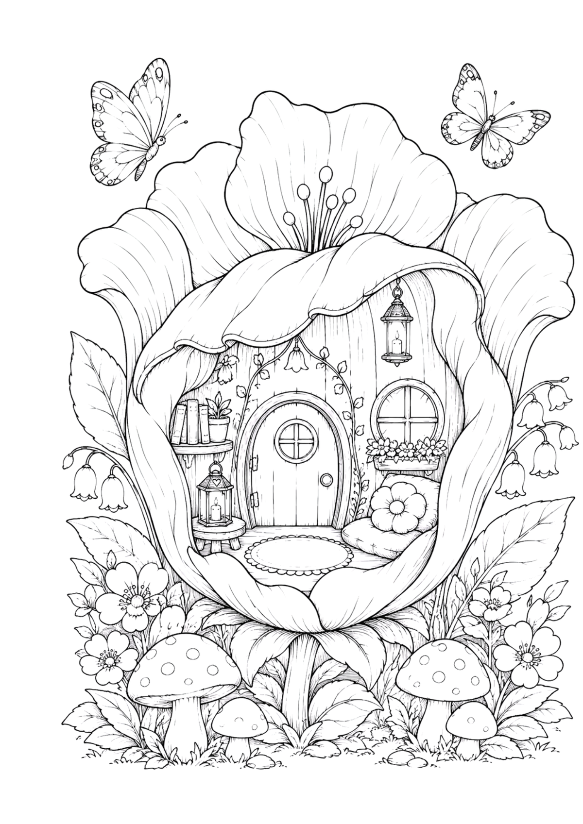 Hidden Fairy Magic - Adult Colouring Book
